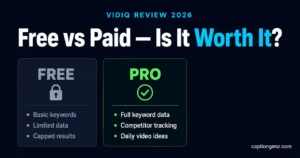 VidIQ Free vs Paid — Is It Worth Upgrading in 2026?